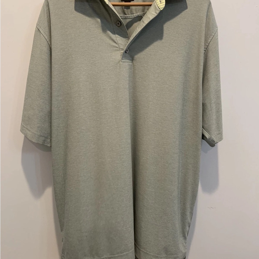 FootJoy Men's Short Sleeve Golf Polo Shirt Size Large Gray